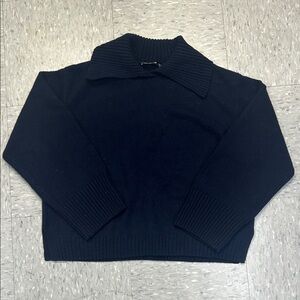 MNG Navy Wool Sweater Size Medium